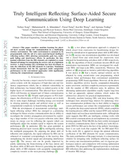 Truly Intelligent Reflecting Surface-Aided Secure Communication Using
  Deep Learning