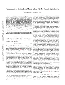 Nonparametric Estimation of Uncertainty Sets for Robust Optimization