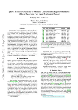 g2pM: A Neural Grapheme-to-Phoneme Conversion Package for Mandarin
  Chinese Based on a New Open Benchmark Dataset