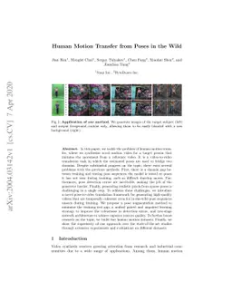 Human Motion Transfer from Poses in the Wild
