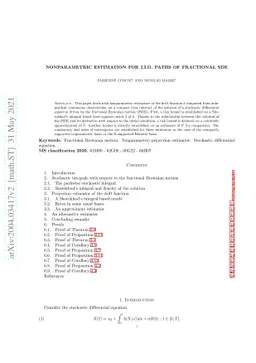 Nonparametric Estimation for I.I.D. Paths of Fractional SDE