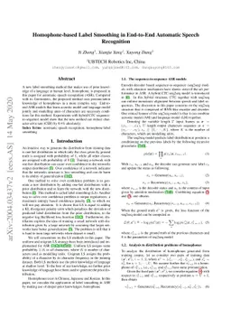Homophone-based Label Smoothing in End-to-End Automatic Speech
  Recognition