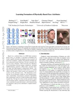 Learning Formation of Physically-Based Face Attributes