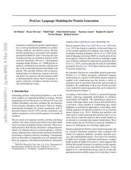 ProGen: Language Modeling for Protein Generation