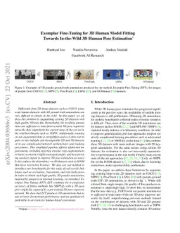 Exemplar Fine-Tuning for 3D Human Model Fitting Towards In-the-Wild 3D
  Human Pose Estimation