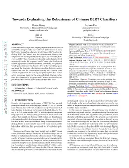 Towards Evaluating the Robustness of Chinese BERT Classifiers