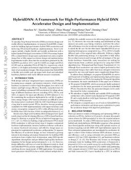HybridDNN: A Framework for High-Performance Hybrid DNN Accelerator
  Design and Implementation