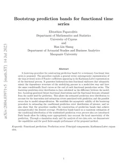 Bootstrap Prediction Bands for Functional Time Series