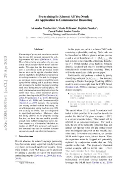 Pre-training Is (Almost) All You Need: An Application to Commonsense
  Reasoning