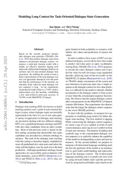 Modeling Long Context for Task-Oriented Dialogue State Generation