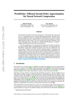 WoodFisher: Efficient Second-Order Approximation for Neural Network
  Compression