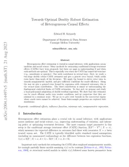 Towards optimal doubly robust estimation of heterogeneous causal effects