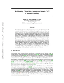 Rethinking Class-Discrimination Based CNN Channel Pruning