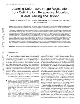 Learning Deformable Image Registration from Optimization: Perspective,
  Modules, Bilevel Training and Beyond