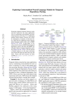 Exploring Contextualized Neural Language Models for Temporal Dependency
  Parsing