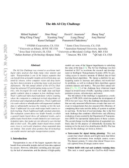 The 4th AI City Challenge