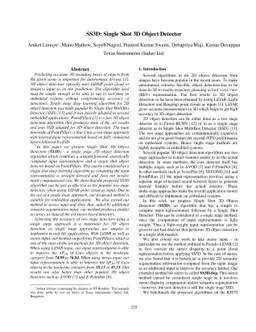 SS3D: Single Shot 3D Object Detector