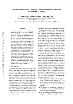 Towards Unsupervised Language Understanding and Generation by Joint Dual
  Learning