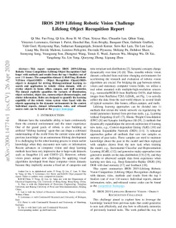 IROS 2019 Lifelong Robotic Vision Challenge -- Lifelong Object
  Recognition Report