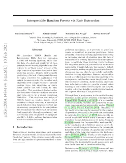 Interpretable Random Forests via Rule Extraction