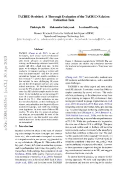 TACRED Revisited: A Thorough Evaluation of the TACRED Relation
  Extraction Task