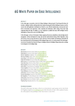6G White Paper on Edge Intelligence