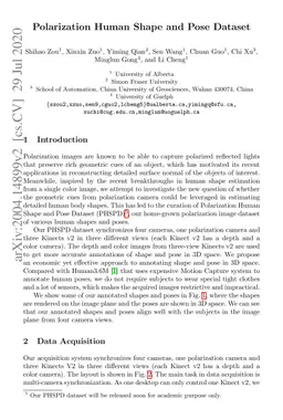 Polarization Human Shape and Pose Dataset
