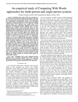 An empirical study of computing with words approaches for multi-person
  and single-person systems