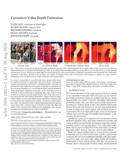 Consistent Video Depth Estimation