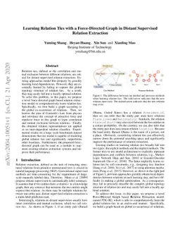 Learning Relation Ties with a Force-Directed Graph in Distant Supervised
  Relation Extraction