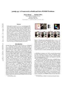 pomdp_py: A Framework to Build and Solve POMDP Problems
