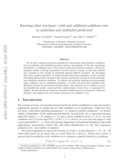Knowing what you know: valid and validated confidence sets in multiclass
  and multilabel prediction