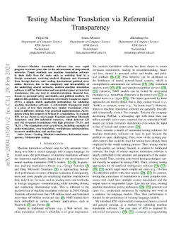 Testing Machine Translation via Referential Transparency