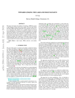 Towards Linking the Lakh and IMSLP Datasets