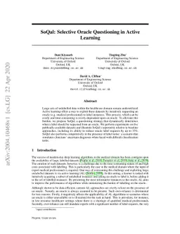 SoQal: Selective Oracle Questioning in Active Learning