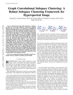 Graph Convolutional Subspace Clustering: A Robust Subspace Clustering
  Framework for Hyperspectral Image
