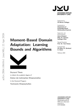Moment-Based Domain Adaptation: Learning Bounds and Algorithms
