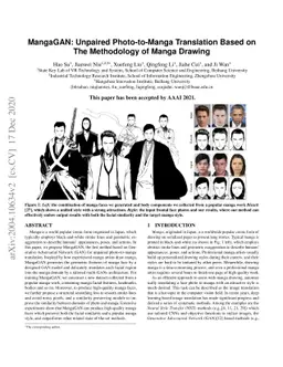 MangaGAN: Unpaired Photo-to-Manga Translation Based on The Methodology
  of Manga Drawing