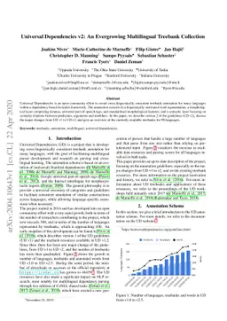 Universal Dependencies v2: An Evergrowing Multilingual Treebank
  Collection