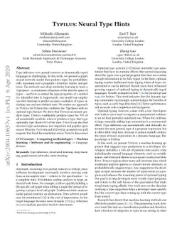 Typilus: Neural Type Hints