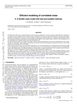 Efficient modeling of correlated noise II. A flexible noise model with
  fast and scalable methods