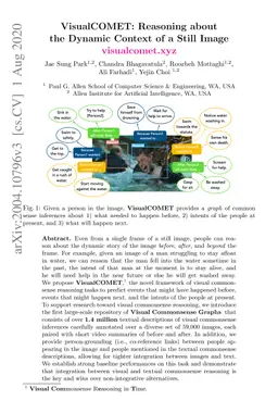 VisualCOMET: Reasoning about the Dynamic Context of a Still Image