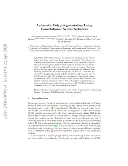 Automatic Polyp Segmentation Using Convolutional Neural Networks