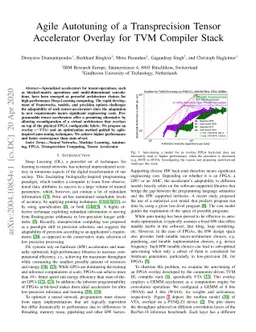 Agile Autotuning of a Transprecision Tensor Accelerator Overlay for TVM
  Compiler Stack