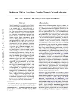 Flexible and Efficient Long-Range Planning Through Curious Exploration