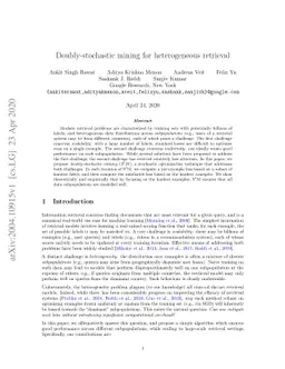 Doubly-stochastic mining for heterogeneous retrieval