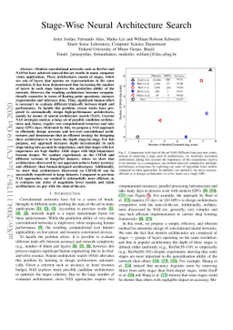 Stage-Wise Neural Architecture Search