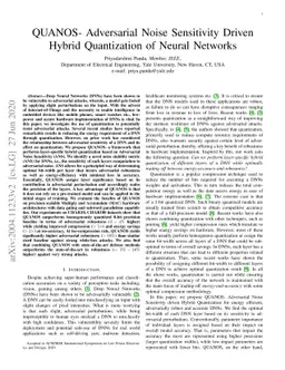 QUANOS- Adversarial Noise Sensitivity Driven Hybrid Quantization of
  Neural Networks
