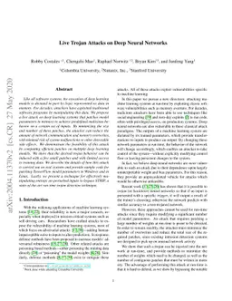 Live Trojan Attacks on Deep Neural Networks
