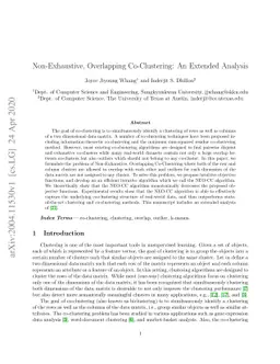 Non-Exhaustive, Overlapping Co-Clustering: An Extended Analysis
